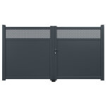 Portail aluminium battant 4m x h. 1, 7m gris anthracite mandurah