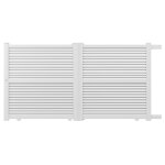 Portail aluminium coulissant 3m x h. 1, 7m blanc sunbury