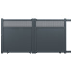 Portail aluminium coulissant 3m x h. 1, 7m gris anthracite mandurah