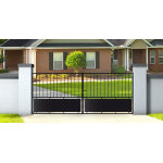 Portail fer battant 3, 5m x h. 1, 2m noir mimosa