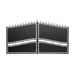 Portail fer battant 3, 5m x h. 1, 95m noir molene