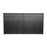 Portail fer battant 3m x h. 1, 60m noir jasmin