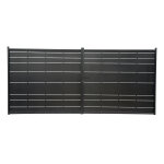 Portail fer battant 3m x h. 1, 82m noir aloes