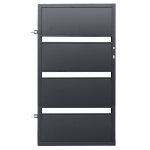Portillon acier galvanis h. 1, 50m gris lina
