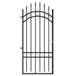 Portillon acier galvanis h. 1m80 noir paulo