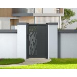 Portillon aluminium h. 1, 80m gris anthracite gold Portillon aluminium h. 1, 80m gris anthracite gold