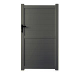 Portillon aluminium h. 1, 80m gris terre d'ombre spring Portillon aluminium h. 1, 80m gris terre d'ombre spring
