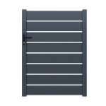 Portillon aluminium h. 2, 00m gris anthracite easysize