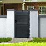 Portillon aluminium h. 2m gris anthracite mildura Portillon aluminium h. 2m gris anthracite mildura