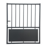 Portillon fer h. 1. 2m mimosa noir mat