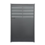 Portillon fer h. 1. 6m jasmin noir mat