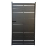 Portillon fer h. 1. 82m aloes noir mat