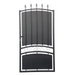 Portillon fer h. 1. 95m molene noir mat