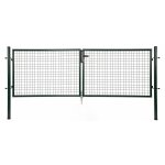 Portillon grillage vert double battants l 3m h 1. 75m Portillon grillage vert double battants l 3m h 1. 75m