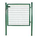 Portillon grillag vert avec poigne et serrure l 1 m x h 1, 20 m