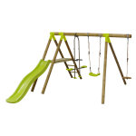 Portique en bois 1m85 avec balançoire 1 place maki Portique en bois 1m85 avec balançoire 1 place maki