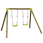 Portique en bois 1m90 avec balanoire 2 places alouette