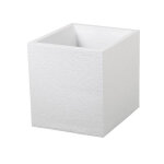 Pot carré graphit l. 40 x h. 40 cm blanc cérusé 31l Pot carré graphit l. 40 x h. 40 cm blanc cérusé 31l