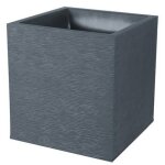Pot carr graphit 40x40 cm anthracite 31l