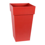 Pot carr haut toscane h. 65 cm rouge 62l