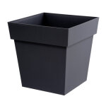 Pot carr toscane l. 39 cm anthracite 38l