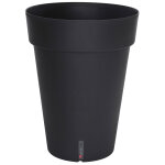 Pot de fleurs  reserve d'eau rond haut loft d. 39 cm 37l noir