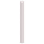 Poteau portail aluminium universel blanc
