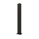 Poteau portail aluminium universel h. 210cm gris terre d'ombre Poteau portail aluminium universel h. 210cm gris terre d'ombre