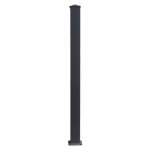 Poteau portail aluminium universel h. 220 cm gris anthracite Poteau portail aluminium universel h. 220 cm gris anthracite