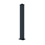 Poteau universel en aluminium pour portail h. 2m10 gris anthracite Poteau universel en aluminium pour portail h. 2m10 gris anthracite