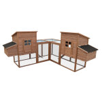 Poulailler d'angle en bois corner 6  8 poules