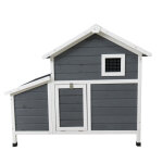 Poulailler en bois chicken home gris 2  4 poules