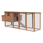 Poulailler en bois avec enclos cottage xl brun 5  6 poules