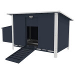 Poulailler en mtal anthracite nasty 3  4 poules