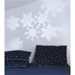 Projecteur noir led motifs flocons