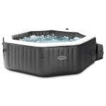 Pure spa gonflable octogonal 4 places carbone intex Pure spa gonflable octogonal 4 places carbone intex