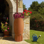 Rcuprateur  eau jarre aspect terre cuite 235l et raccord chneau