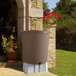 Rcuprateur d'eau de pluie rond 350l . (couleur: taupe)