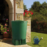 Rcuprateur eau de pluie rond 350l. (vert)