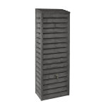 Recuperateur forestier 300l aspect bois gris anthracite