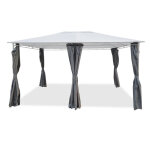 Rideaux pour tonnelle autoportante aveyron gris 300 x 400 cm