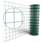 Rouleau grillage soud l. 20m x h. 1. 2m maille de 100 x 100mm vert