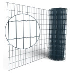 Rouleau grillage soud l. 20m x h. 1. 20m maille de 100 x 50mm gris