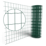 Rouleau grillage soud 25m x h. 1, 5m vert maille 100x75mm