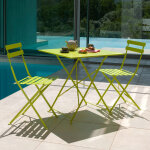 Salon bistrot en mtal lemon square