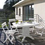 Salon de jardin blanc