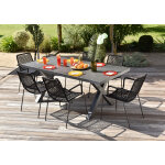 Salon de jardin: table messine et 6 fauteuils esterel Salon de jardin: table messine et 6 fauteuils esterel