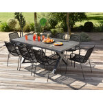 Salon de jardin: table messine et 8 fauteuils esterel Salon de jardin: table messine et 8 fauteuils esterel