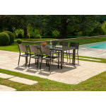 Salon de jardin: table palerme 2m et 6 fauteuils pradet