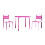 Salon mtal fuchsia pour enfant
